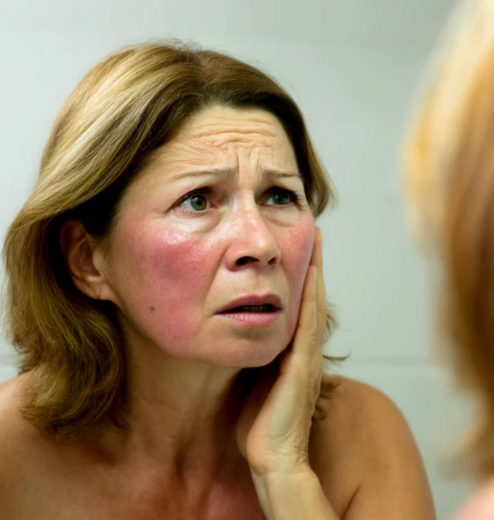 Your face appears swollen and puffy upon waking, even after a full night of rest.