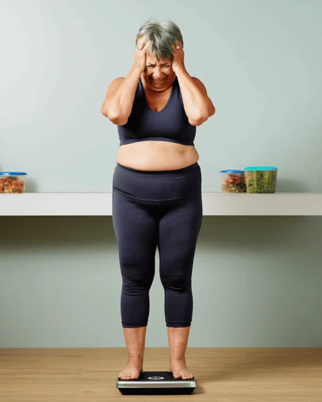 Your weight remains unchanged even when eating well and exercising regularly.